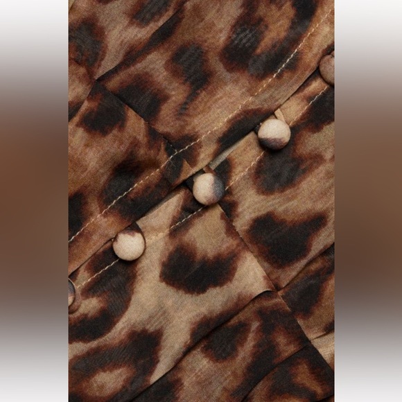 NWT L’AGENCE Callum Belted Leopard Dress - Picture 4 of 4